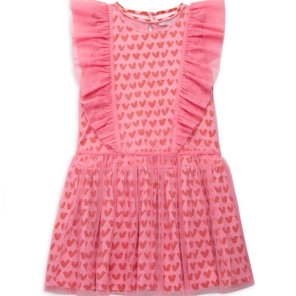 Stella McCartney Little Girl's & Girl's Heart Print Tulle Dress